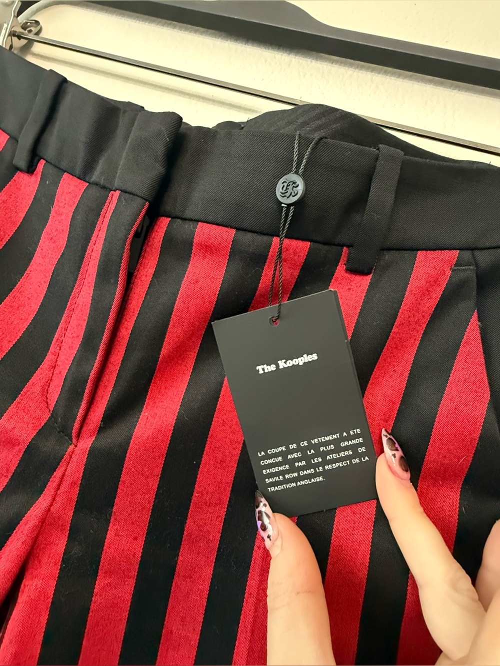NWT The Kooples Disco Striped Pants